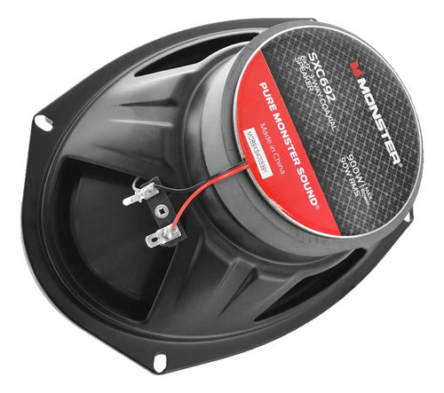 Par Bocinas Coaxiales 6x9 3 Vias 90w Rms 4ohm Monster Sxc693