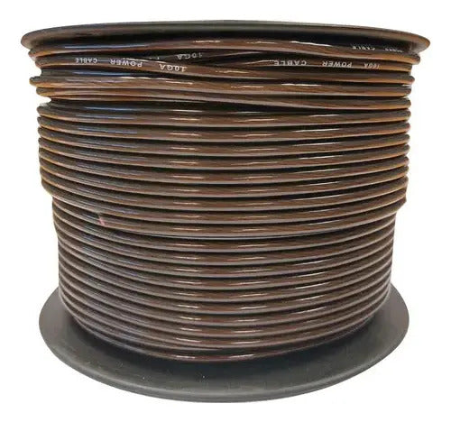 Cable De Corriente Calibre 8 30mt 100% Cobre Treo Tr-pc830bk