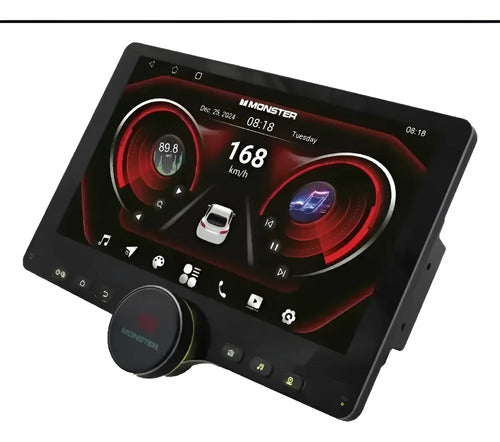 Estéreo Con Pantalla Monster Had310-d10 Con Bluetooth Color Negro