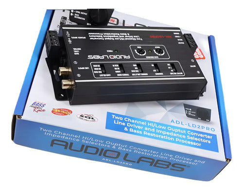 Convertidor De 2 Canales Halta Baja Audio Labs Adl-ld2pro Color Negro