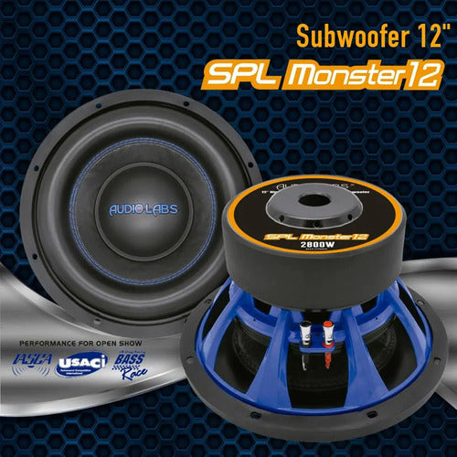 Subwoofer De 12'' Spl Open Show 2800w Audiolabs Splmonster12