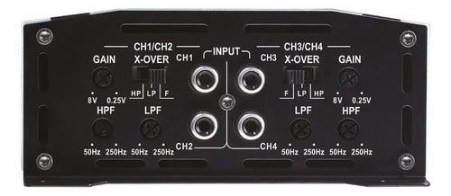 Amplificador De 4 Canales Clase D 4400w. Rms Evox Evx550.4d
