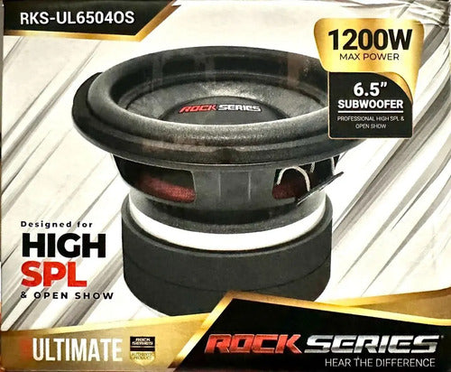 2 Subwoofers De 6.5'' 1200 Watts Max Rockseries Rks-ul6504os