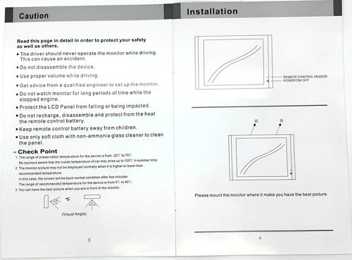 Monitor Pantalla Para Auto De 15'' 12v Tft-lcd Nesa Ne-s150n