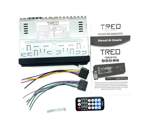 Estéreo 1 Din Pantalla Táctil Rgb Usb Bt Mp3 Treo Treof1ts
