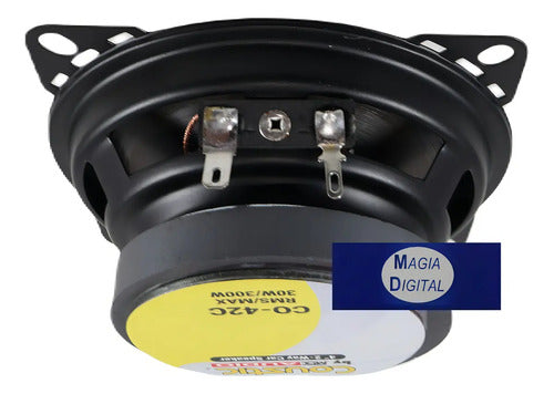 Bocinas 4puLG Coustic Co-42c 2 Vias 300 Watts Color Negro
