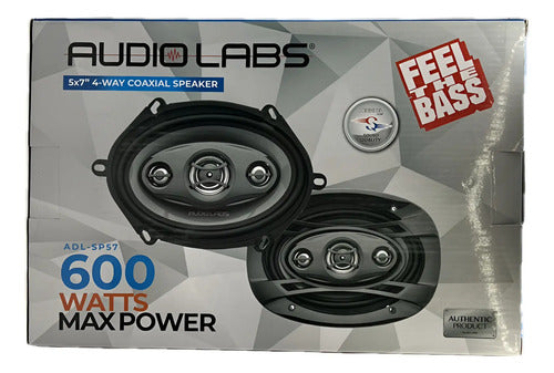Par De Bocinas 5x7 6x8 4 Vias 50watts Rms Audiolabs Adl-sp57
