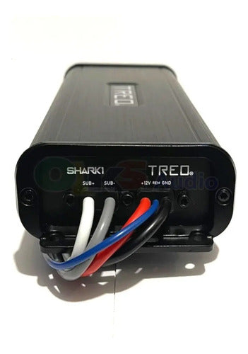 Amplificador Mini Marino Mono 1 Canal 500w Rms Treo Shark1 Color Negro