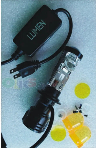 Par Luces Focos Led Con Lupa X Faros H7 36w 8000l Lensledh7