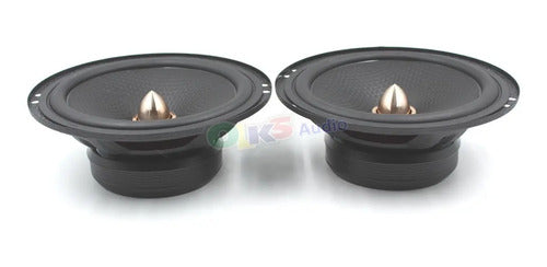 Set De Medios De 6.5 2 Vias 240 Watts Rockseries Rks-n652c