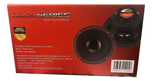 Medio Rango Y Driver 8 Open Show 1200w Rockseries Rks-r80ost