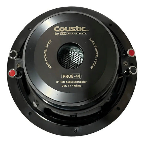 Subwoofer 8 Pulgadas Coustic Pro8-44 1000w Max Color Negro