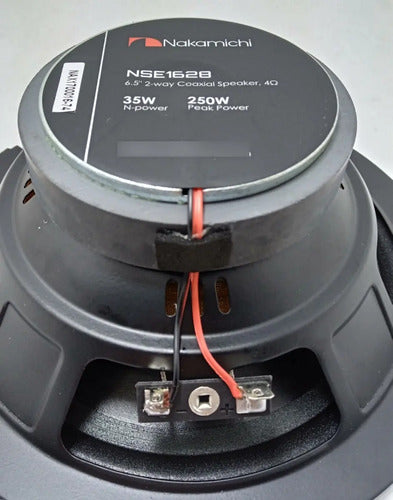 Par Bocinas 6.5pul 2 Vias 35w Rms 4ohms Nakamichi Nse1628 Color Negro