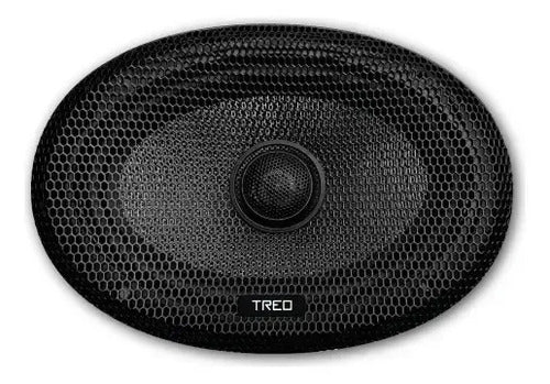 Bocinas 6x9 PLG Treo Music69 Fibra De Vidrio 4 Ohms 75w Rms Negro