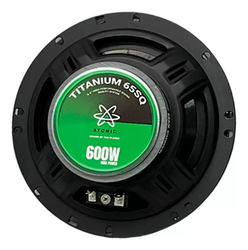 Set De Medios 6.5 2vías Hi Res 150w Rms Atomic Titanium65sq