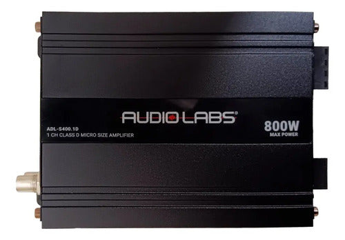 Amplificador Mini De 1 Canal 800w Max. Audiolabs Adl-s400.1d