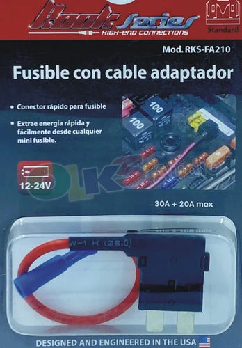 Fusible Extractor De Corriente 12-24v Rockseries Rks-fa210