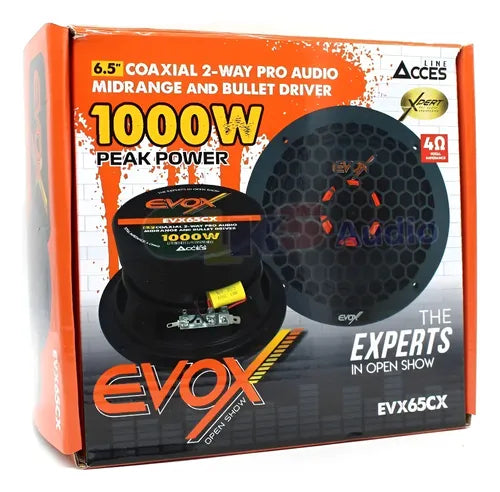 Medio Rango 6.5 250w Rms 2 Vias Open Show Evox Acces Evx65cx