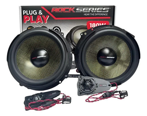 Set De Medios Plug & Play Vw Rock Series Rks-vw180.2 8 PLG