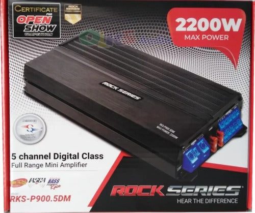 Amplificador Mini 5 Canales 960w Rms Rockseries Rks-p900.5dm