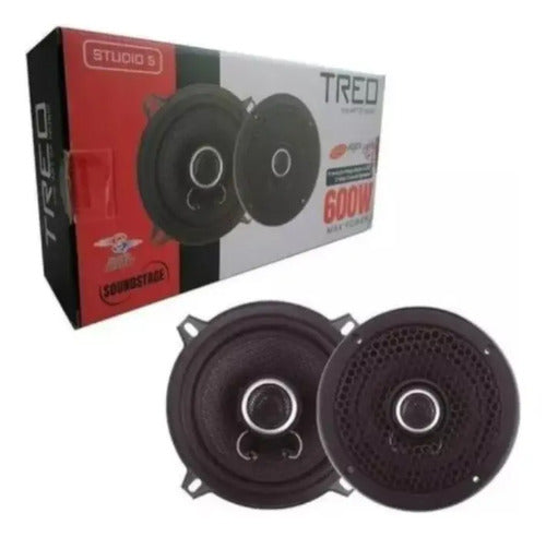 Treo Multimedia Studio 5 Bocinas Negras 2 Unidades De 600w
