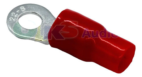 Paquete 10 Terminal Ojo Rojo Calibre. 4 Audio Labs Adl-rt4