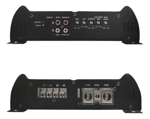 Amplificador Rock Series Rks-ul2000.1 4000w Max Clase D 1ch Negro