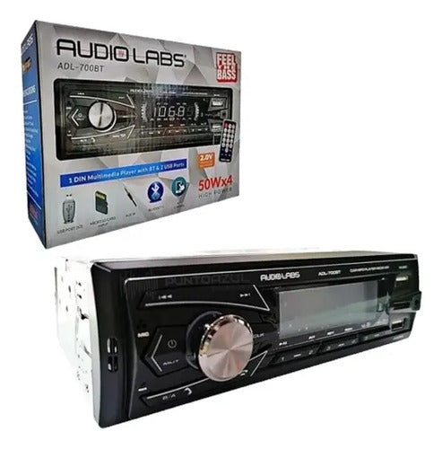 Autoestéreo Multimedia Usb Bluetooth Audiolabs Adl-700bt