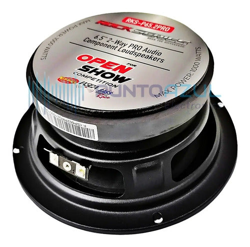 Set De Medios Rangos Rock Series Rks-p65.2pro 1000w Max 6.5 Color Negro