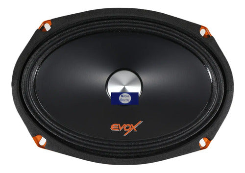 Medio Rango 6x9puLG Evox Evx69slim 800 Watts Linea Slim Color Negro