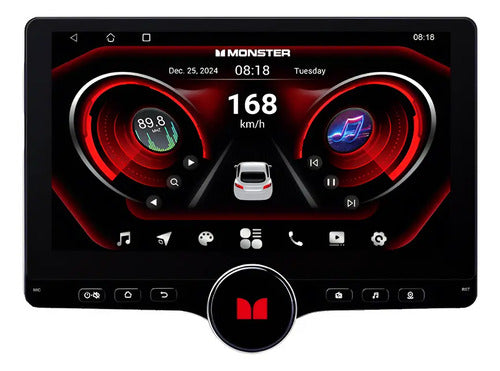 Estereo 1 Din Pantalla 10' Gps Carplay Monster Had310-s10