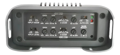 Amplificador Marino Mini 130w 4 Canales Monster Arc80.4 Plateado