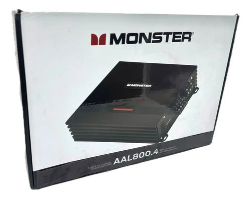 Amplificador Clase D 4 Canales 3200w Rms 1o Monster Aal800.4