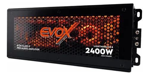 Amplificador 8 Canales Clase D Evox Lightning150.8 Led Negro