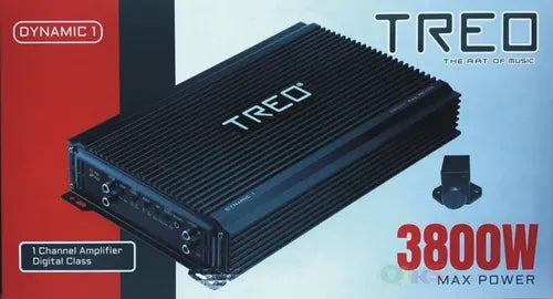 Amplificador Treo 1 Canal Clase D 3800w Max Dynamic 1 Negro