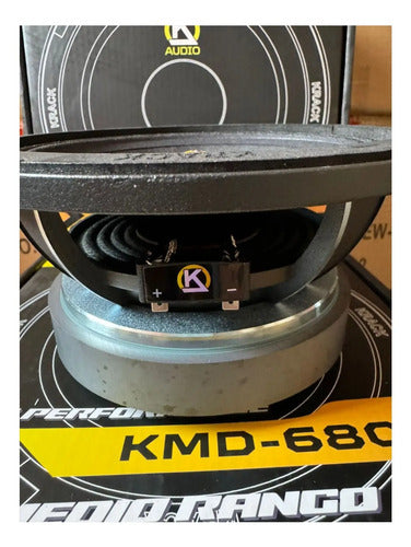 2 Medios Rangos 6.5´´ 200w Rms 4 Ohms Krack Kmd-680