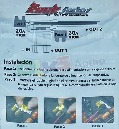 Fusible Extractor De Corriente 12-24v Rockseries Rks-fa210