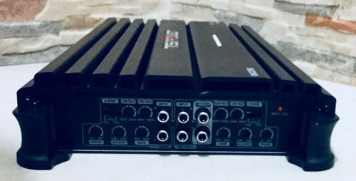 Amplificador 4 Canales 720w Rms Marca Nesa Te-4150 Para Carro Y Camioneta Negro