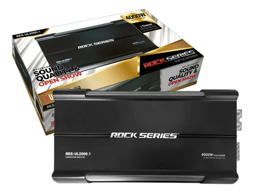 Amplificador Rock Series Rks-ul2000.1 4000w Max Clase D 1ch Negro