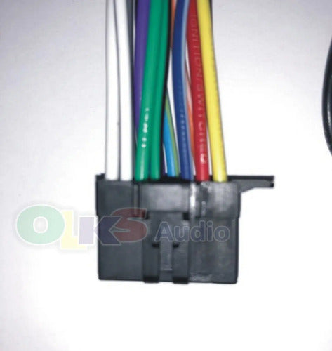 Arnes De 16 Pines De Cableado Alimentacion Y Bocinas Para Autoestereo De Pantalla Doble Di