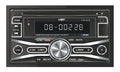 Autoestéreo Doble Din Bluetooth Usb Sd Aux Vst Vcd-651b Control Negro