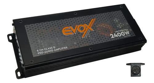 Amplificador 8 Canales Clase D Evox Lightning150.8 Led Negro