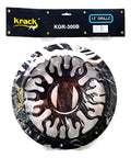 Rejilla De Metal Para Subwoofer De 12 Pulgadas Krack Kgr-300 Color Cromo