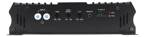 Amplificador Atomic 1 Canal Galaxy1 1500w Bass Open Show Color Negro