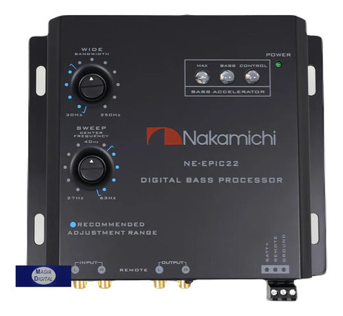 Epicentro Procesador Bajos Nakamichi Ne-epic22 Doble Perilla Color Negro