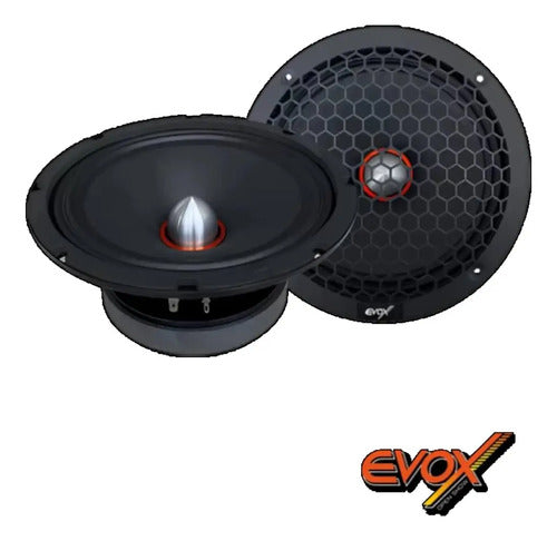 1 Medio Rango 8 400w Rms 8 Ohms Open Show Evox Storm Evx8mr Color Negro Con Naranja