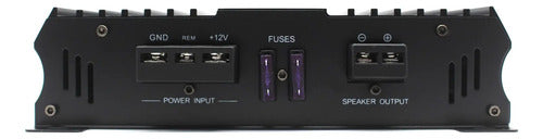 Amplificador Atomic 1 Canal Galaxy1 1500w Bass Open Show Color Negro