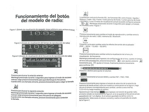 Estéreo 1 Din Pantalla Táctil Rgb Usb Bt Mp3 Treo Treof1ts