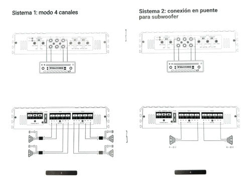 Amplificador 4 Ch Audio Labs Adl-trax4 1200w Max Clase Ab Negro