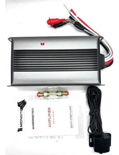 Amplificador Marino 1 Canal Monster Auto Arc1600.1 3200w Negro Plateado